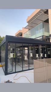 Pergola d'hiver moderne bioclimatique motorisée en aluminium pour l'extérieur Qualité supérieure fabriquée en Turquie - Product Image 2