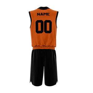 Ensemble d'uniformes de basketball personnalisés par sublimation, maillot sans manches à col rond avec short, sur mesure, 100% polyester, unisexe, haute qualité - Product Image 5