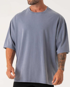 <b>Men's</b> Oversized Gym <b>Tshirt</b> 240g-280g Drop-Shoulder Custom Quality Streetwear 100% Heavyweight Cotton Best <b>Long</b> Tees for Gym Use - Product Image 1