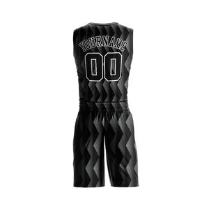 Ensemble d'uniformes de basket-ball de sublimation de haute qualité sans manches avec kit d'uniforme de basket-ball court sur mesure - Product Image 2