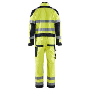 ชุดทำงานคุณภาพสูงแบบสะท้อนแสงสำหรับผู้ชาย ชุดยูนิฟอร์มป้องกันความปลอดภัยสำหรับคนงาน  ชุดป้องกันภัยส่วนบุคคลแบบกำหนดเอง ชุดคลุมกันหนาวแบบสองชิ้นสำหรับเจ้าหน้าที่รักษาความปลอดภัย - Product Image 4