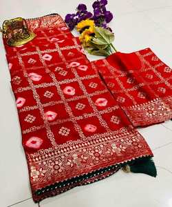 Saris para fiesta, ropa de boda india, <span class=keywords><strong>Sari</strong></span> de trabajo bordado con telas de gasa de satén de seda de dos colores, <span class=keywords><strong>Sari</strong></span> de ropa tradicional