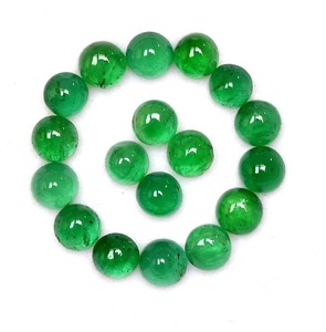 IGI certifié 7mm 8mm forme ronde jade naturel lisse Cabochon pierre précieuse en vrac pour la fabrication de bijoux pierre calibrée par Vivaaz Gems - Product Image 3