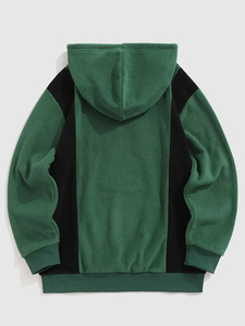 Vente en gros de produits populaires sweat à capuche en molleton avec logo personnalisé pour hommes sweat à capuche en molleton épais uni rudiments personnalisés, coton mélangé - Product Image 5