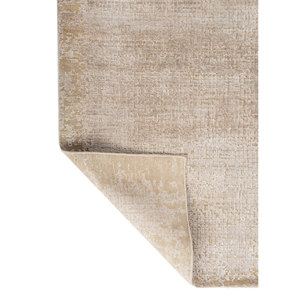 Tapis Entropy en laine et soie de bambou noué à la main, couleur ivoire, modèle rectangulaire pour sol domestique, épaisseur 10 mm, fait main, abstrait, pour couloir AKWB-3595 - Product Image 5