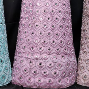 Filet Lehenga Choli avec des paillettes lourdes pour la fête et le mariage comprend 3M Flair Butti Dupatta Long Choli brodé - Product Image 6