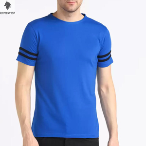 เสื้อยืดผ้าฝ้าย100% สำหรับผู้ชายระบายอากาศคอกลมสไตล์ฮิปฮอปเทคนิคการย้อมสีพื้นแบบเรียบ - Product Image 1