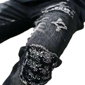 FashionStreetwear MenJeans Pantalones vaqueros de colores personalizados Hombres Diseñador Hip Hop Pantalones Slim Fit Punk Style Jeans transpirable STRAIGHTman Jean - Product Image 4