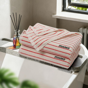 Toallas de Hotel Estilo Pakistaní 100% Algodón, Precio Bajo, Juego de Toallas de Baño, Manos y Cara para Hotel, Juego de Toallas de Rizo para Mujer - Product Image 4