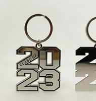 Llavero de Zinc Personalizado con Año de Graduación, Recuerdo Moderno y Conmemorativo para Estudiantes