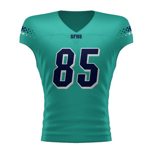 Maillot de football américain personnalisé de qualité supérieure tissu en maille respirante numéro de nom cousu Pro uniforme d'équipe parfait à séchage rapide - Product Image 1