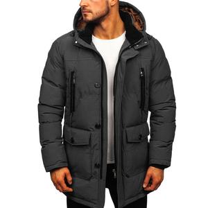 Manteau d'hiver élégant pour homme, rembourrage épais, OEM ODM, veste matelassée personnalisée, chaude et isolante, respirante - Product Image 2