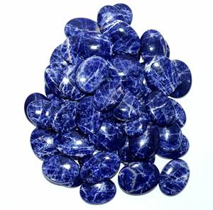 Sodalite ธรรมชาติอัญมณี Cabochon หลวมผสมรูปร่างและขนาด sodalite มากสำหรับการทำเครื่องประดับ - Product Image 2