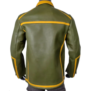 Men's Casual Fashion <b>Jacket</b> <b>Winter</b> <b>Leather</b> <b>Jacket</b> for Mens OEM Services Custom Logo Full Zipper <b>Leather</b> <b>Jacket</b> - Product Image 2