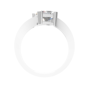 Anillo de Compromiso con Diamante de Corte Esmeralda de 2 Quilates, Oro Sólido de 14K con Baño de Rodio, Anillo de Boda de Lujo con Múltiples Bandas para Mujer, Venta al por Mayor de Fábrica - Product Image 4