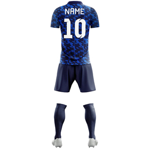 Conjunto de Uniforme de Fútbol Personalizado de Alta Calidad, Mangas Cortas, 100% Poliéster, Ligero y Transpirable, Precio al por Mayor - Product Image 2