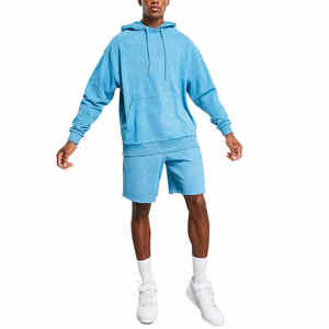 2025 High Quality Acid Wash <b>Hoodie</b> for Men Stretchable and Thick Fabric Fashionable ODM Supply for Winter Season - Product Image 1