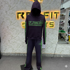 Conjunto Deportivo con Capucha Amarillo Eternal Desire para Hombre, Ropa Urbana de Manga Larga, Sudadera y Pantalones para Otoño, Transpirable, Corte Regular - Product Image 6