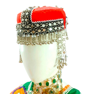 New Design Fashionable Ethnic Casual Women's <b>Vintage</b> Kuchi Tribal Handmade Adjustable Afghan <b>Caps</b> Hand Embroidery 100% Polyester - Product Image 3