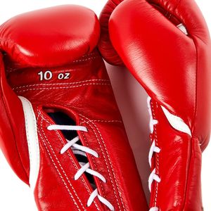 Gants de boxe gagnants rouges Logo personnalisé couleur cuir de haute qualité entraînement de combat et gants de boxe gagnants - Product Image 3