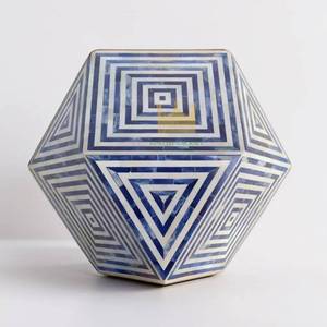 Mesa auxiliar con Incrustaciones de nácar, muebles vietnamitas hechos a mano para hotel, Resort, decoración del hogar - Product Image 3