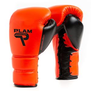 Guantes de boxeo de cuero de piel de vaca clásicos de 8oz y 16oz de alta calidad diseño impreso personalizado para adultos niños Hook Loop Sparring - Product Image 3