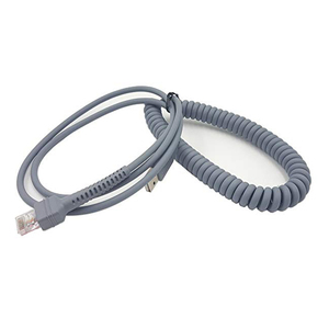 USB to <b>RJ45</b> Barcode Scanner <b>Cable</b> PVC Jacket Braid Shielding Coil Packing USB 2.0 Connector for Scanner Printer Computer - Product Image 3