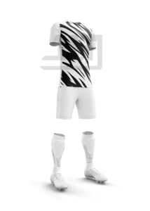 Conjunto de Camiseta y Pantalones Cortos Personalizados para Partidos de Fútbol, Premium, 100% Poliéster, Impresión por Transferencia de Calor, Tejido Transpirable Unisex para Deportes de Equipo - Product Image 4