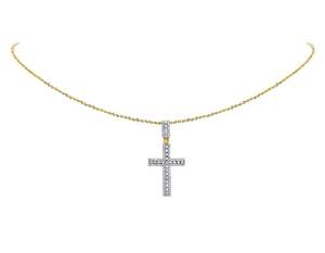 Bijoux en diamant Moissanite de luxe classique en pendentifs croix en argent sterling S925 pour hommes femmes - Product Image 3