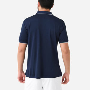 Vente en gros de coton de golf à manches courtes pour hommes pour polos pour l'été rayé couleur Patchwork Design brodé Technique Plus S - Product Image 3