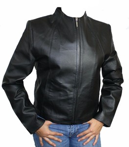 Custom Western Style Genuine <b>Sheepskin</b> Leather <b>Jacket</b> for Women Factory-Designed Vintage Pakistan Motorbike Embroidery - Product Image 6