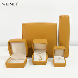 WEIMEI Customized Yellow Square <b>Gift</b> <b>Box</b> with Fresh <b>White</b> Velvet Custom Logo for Inner Edge for Jewelry Packaging - Product Image 5