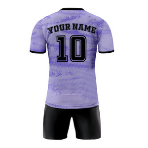 Uniforme d'entraînement d'équipe sportive dernier modèle adultes coupe automatisée chemises et hauts vêtements de football maillot de football - Product Image 4