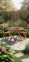 Table d'appoint légère en bois d'acacia massif, finition huilée, service OEM, prix bas, idéale pour transat, patio, jardin, plage, piscine, hôtel
