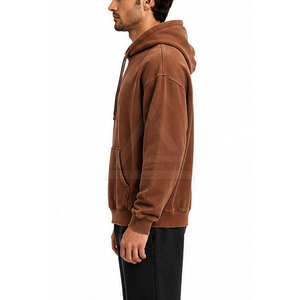 Sweat-shirts pour hommes effet délavé, tissu en coton de haute qualité, look délavé, idéal pour un style décontracté, streetwear et tendances de la mode moderne. - Product Image 6