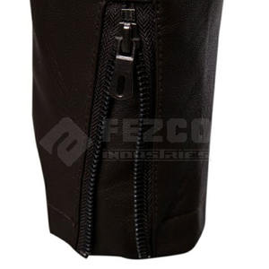 Veste d'hiver en cuir de vache style motard pour homme avec col montant et logo frontal Imperméable et respirante pour un usage quotidien - Product Image 5