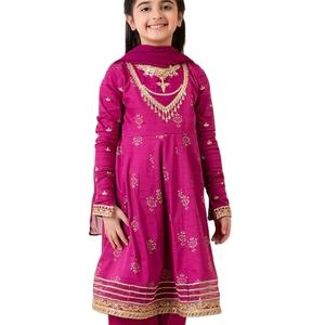 Fancy Adult Girls Shalwar Kameez Étnico Elegante Vestido tradicional Fiesta de verano Ropa informal Diseño cómodo Humedad de secado rápido - Product Image 1