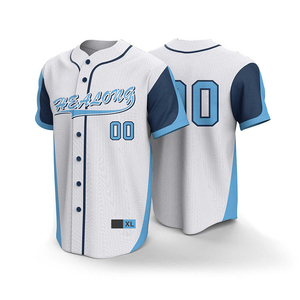 Jersey de baloncesto al por mayor, diferentes diseños sublimados, jersey de béisbol con cuello en V y logotipo liso para hombres, niños y niñas - Product Image 1