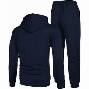 Survêtements d'hiver unisexes légers de qualité supérieure 2025, 100 % polyester respirant, vêtements de jogging décontractés en polaire, motif uni - Product Image 4