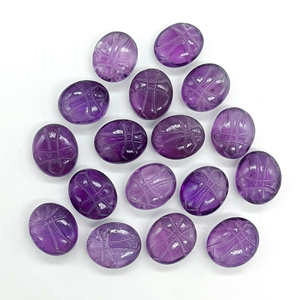 Natural <b>Amethyst</b> Holy Cross Carved Gemstone Beads, Loose <b>Amethyst</b> Holy Cross Carving Stone for Pendant, Jewelry Making Bead 12mm - Product Image 4