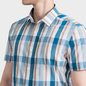 Aristino <b>Men's</b> Slim Fit <b>Short</b>-<b>Sleeve</b> Anti-Wrinkle Print Bamboo Blend Casual <b>Shirt</b> High Quality Plus Size Quick Dry SALE ASS050AZ - Product Image 5