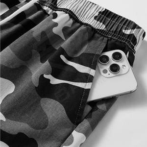 Personalizado de secado rápido transpirable elástico Spandex poliéster Cargo ropa de hombre de talla grande pantalones cortos de hombre de estilo callejero - Product Image 4