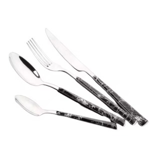 Juego de Cubiertos de Metal con Mango de Esmalte Rojo, Juego de Cubiertos Decorativos de Alta Calidad para Bodas y Fiestas, con Caja - Product Image 3