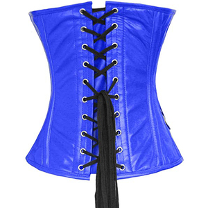 Latest Design Women's Double Steel Boned <b>Corset</b> Brocade <b>Waist</b> Training Shaper Long Bust Body Shaping Genuine Leather Shapewear - Product Image 4