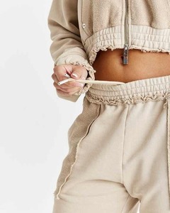 Short d'entraînement d'été pour femmes en coton éponge respirant à séchage rapide short décontracté à taille ample pour femmes vente en gros - Product Image 3