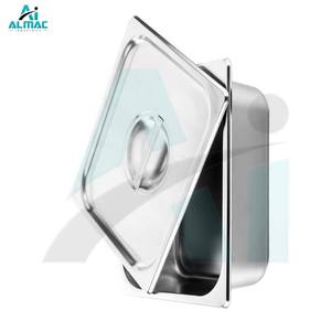 Bandeja de instrumentos de quirófano ALMAC con tapa Construcción confiable de acero inoxidable para uso profesional - Product Image 4