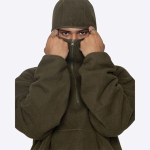 Sweatshirts à capuche en molleton moelleux Sherpa personnalisés, pulls à capuche en fourrure épaisse et lourde pour hommes, nouvel arrivage - Product Image 3