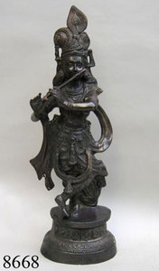 Venta caliente estatua de aluminio Laxmi cobre acabado hecho a mano Metal cobre acabado pie Laxmi estatua artículo de regalo Regular - Product Image 6