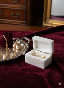 Best Quality Marble Inlay Work Natural Spot Jewelry <b>Box</b> Customizable Style Durable-Wholesale Best Price - Product Image 6