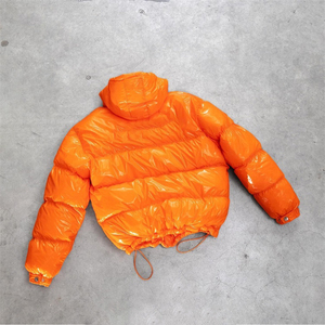 Chaqueta acolchada de invierno de alta calidad para mujer 2025, chaqueta acolchada transpirable con capucha, estampado de logotipo personalizado, chaqueta acolchada de invierno con relleno de algodón - Product Image 5